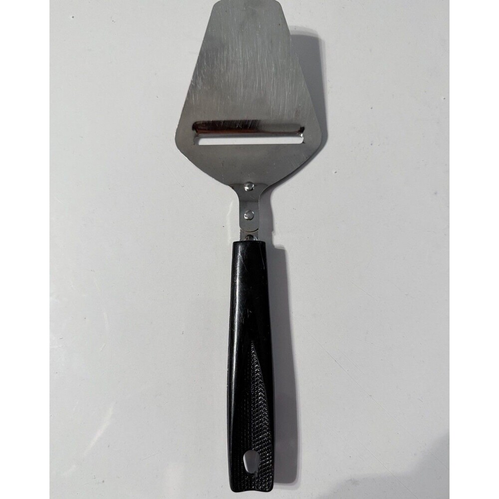 Vintage Ekco USA Cheese Plane Hand Slicer Black Plastic‎ Handle 9"